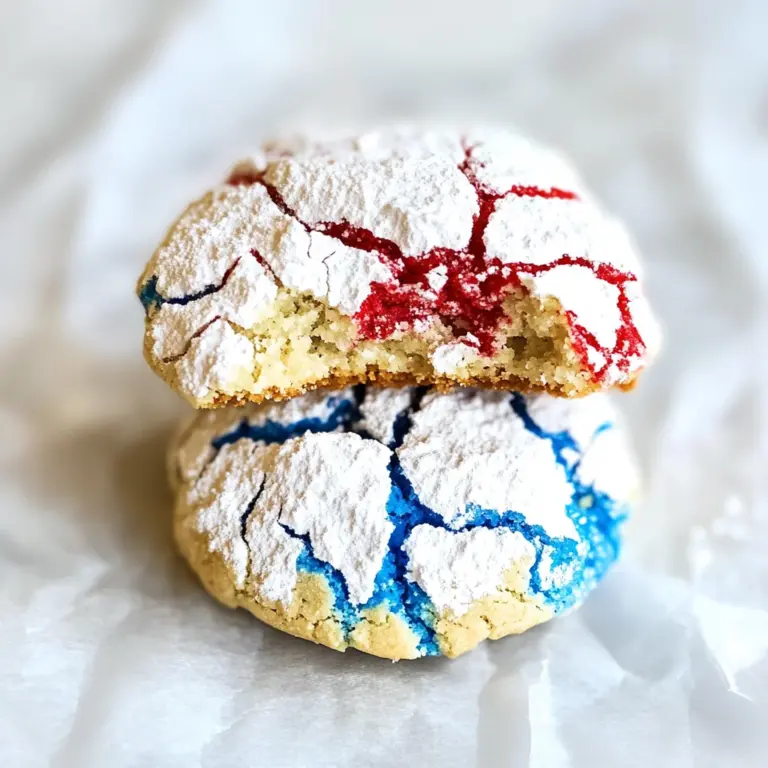 4th of July Crinkle Cookies