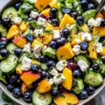 Blueberry Peach Feta Salad