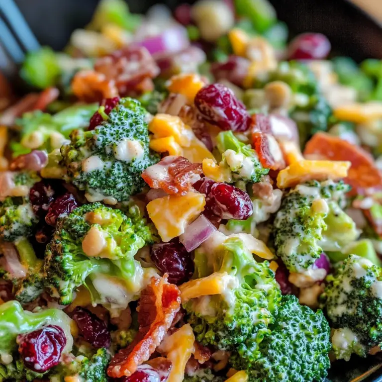 Broccoli Salad with Turkey Bacon Recipe