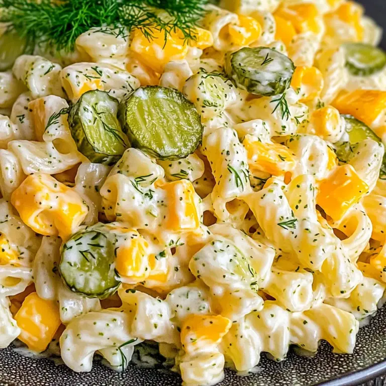 Dill Pickle Pasta Salad