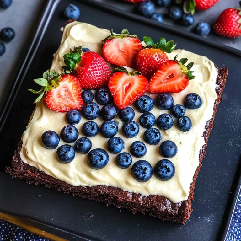 Easy 4th of July Brownies