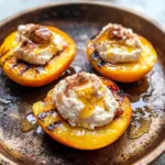 Grilled Peaches with Cinnamon Honey Ricotta
