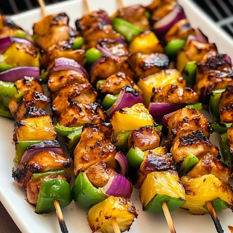 Hawaiian Chicken Kebabs