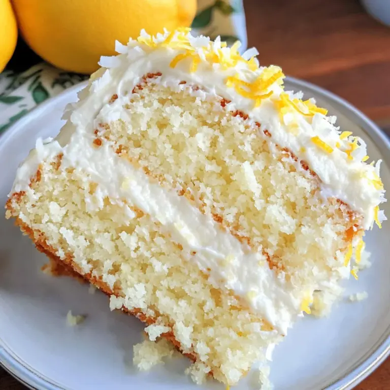 Lemon Coconut Cake