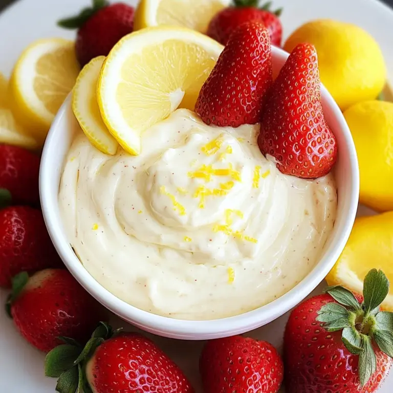 Lemon Cream Fruit Dip