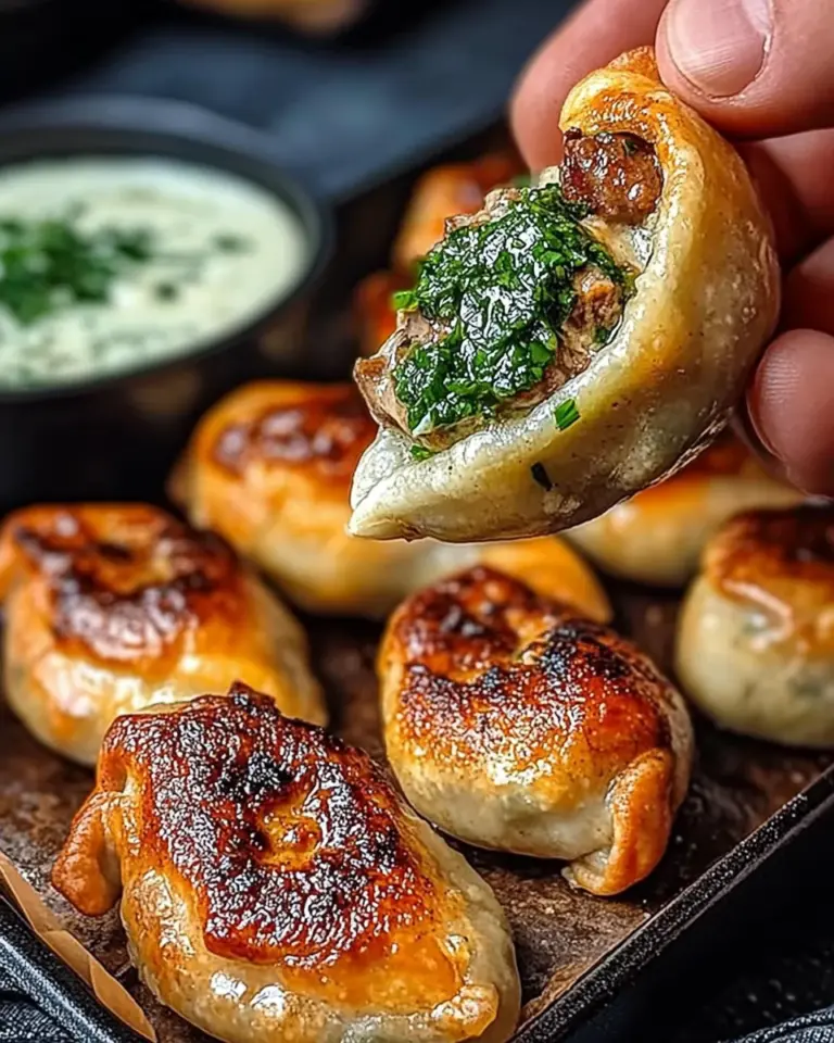 Mini Chicken Or Beef Empanadas With Chimichurri