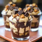 Mini Reese's Chocolate Peanut Butter Cheesecake Trifles