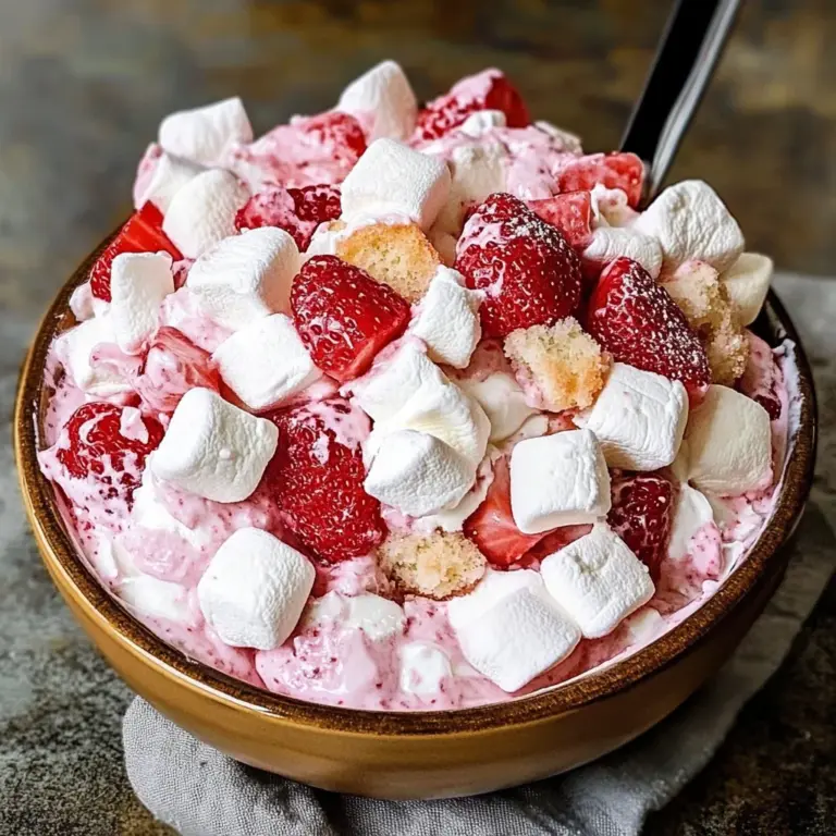 Strawberry Shortcake Fluff Salad