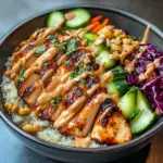 Sweet Chili Chicken Bowl With Coconut Lime Drizzle