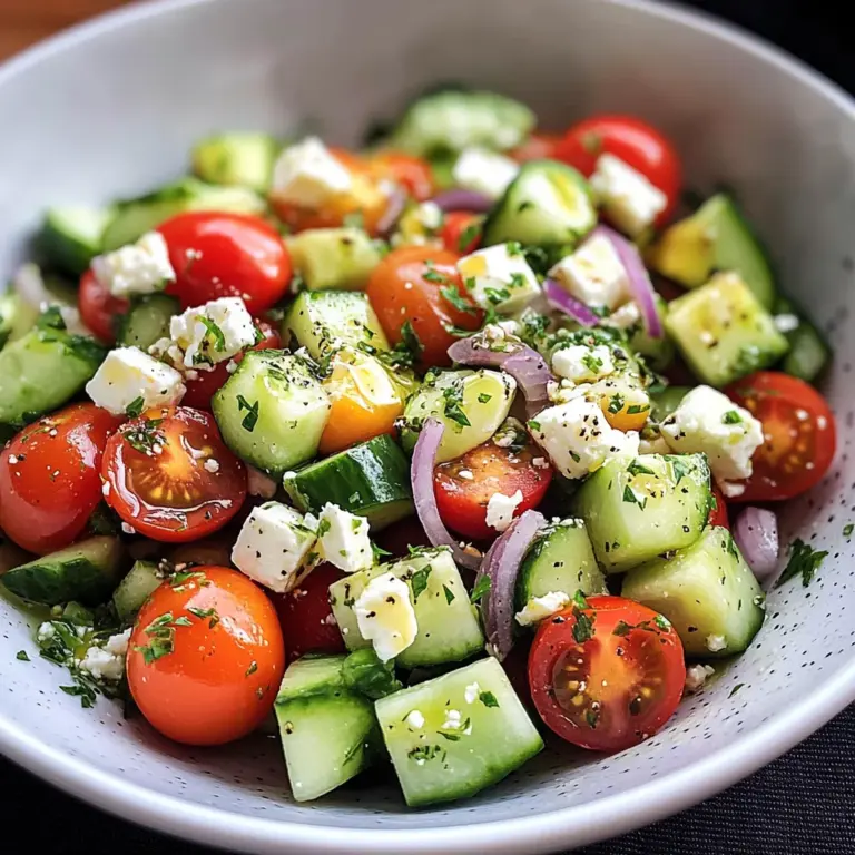 Tomato, Cucumber, Avocado Salad