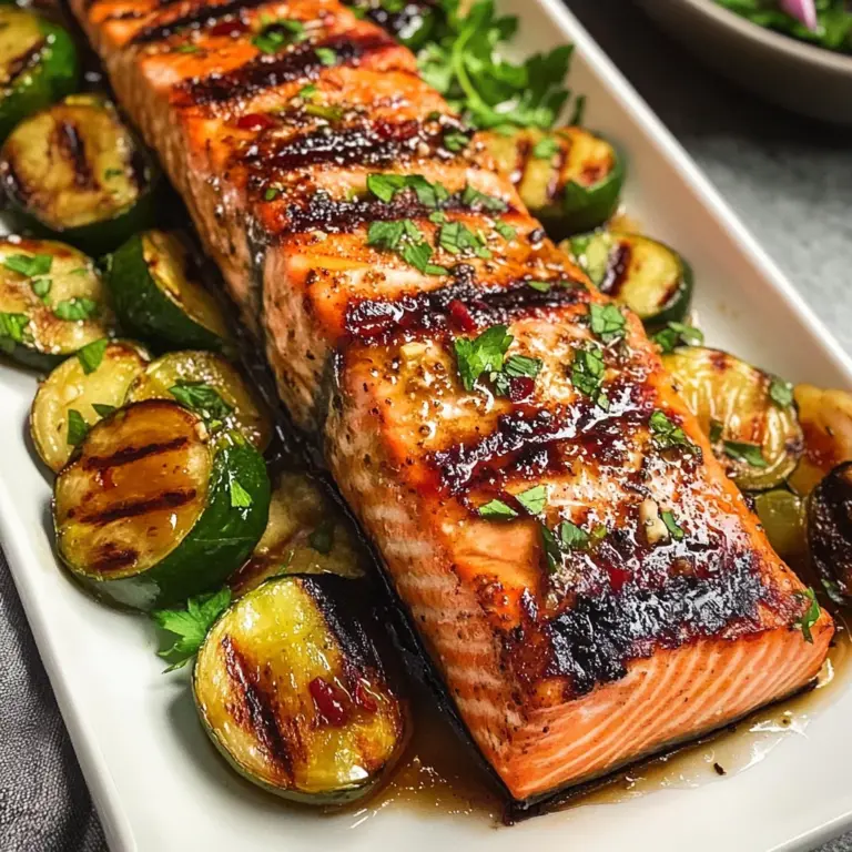 5 Ingredient Marinated Grilled Salmon