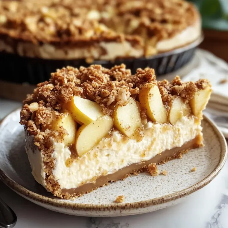 Apple Crumble Cheesecake