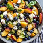 Blueberry Peach Feta Salad