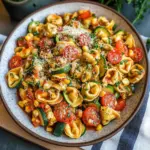 Cheese Tortellini with Summer Veggies