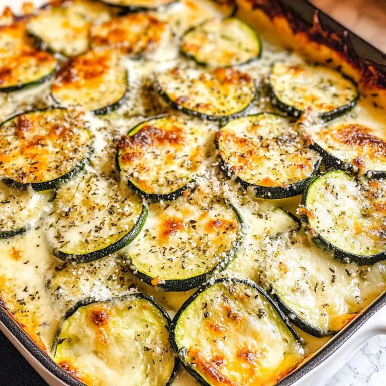 Creamy Parmesan Zucchini