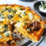 Crustless Taco Pie (Keto Taco Pie + Low Carb, Gluten Free)