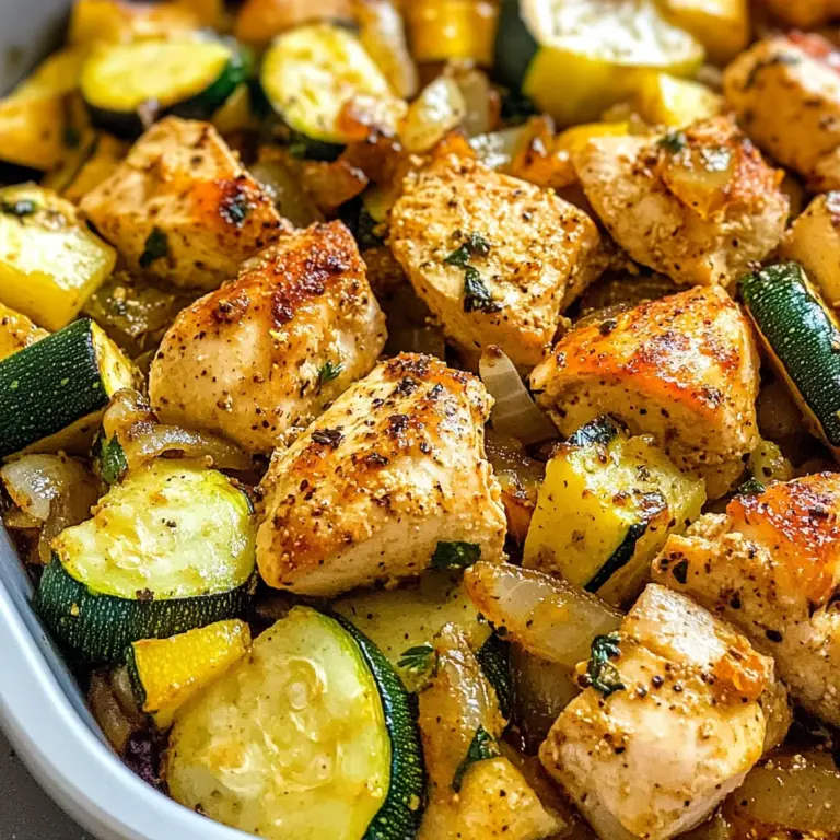 Easy Baked Chicken and Zucchini Recipe