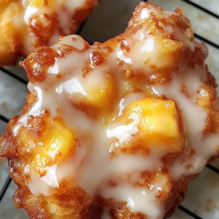 Fresh Peach Fritters That Melt in Your Mouth