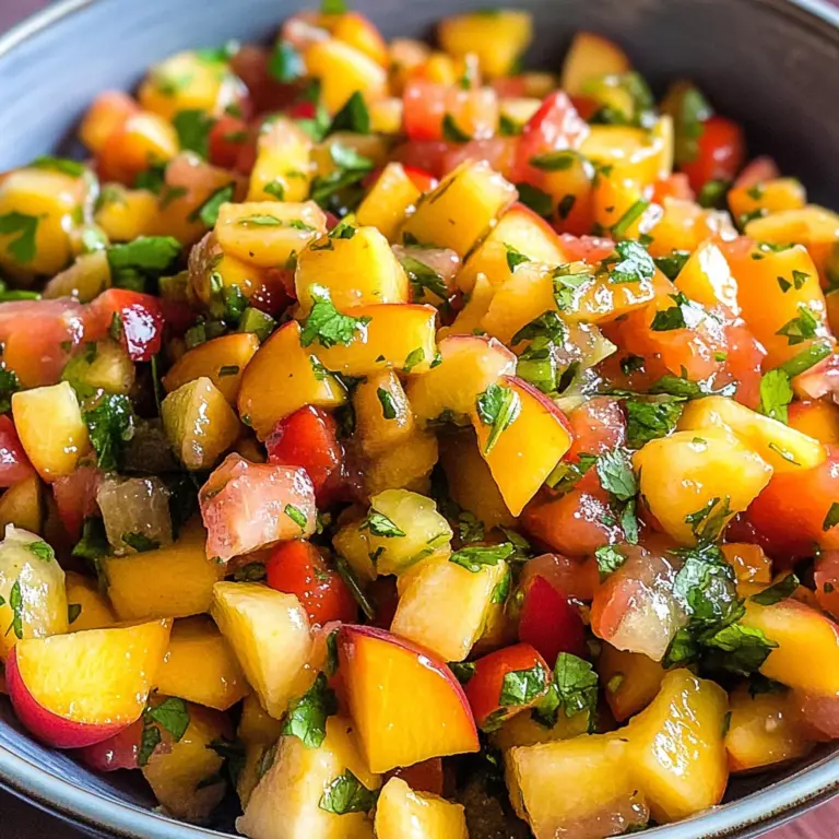 Fresh Peach Salsa