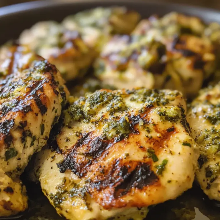 Grilled Basil Garlic Chicken Breasts