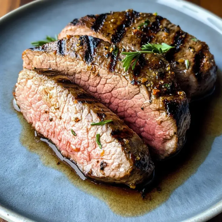 Grilled Mojo-Marinated beef Tenderloin