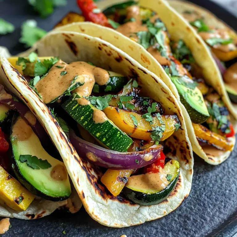 Grilled Thai Vegetable Tacos Recipe