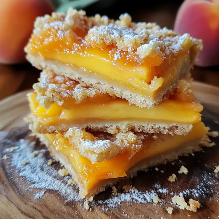 Heavenly Summer Peach Bars