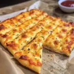 KETO Cheesy Garlic "Breadsticks" (4 Ingredients)