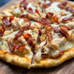 Keto Chicken Bacon Ranch Pizza