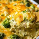 Keto Chicken Cheese Broccoli Casserole Bake