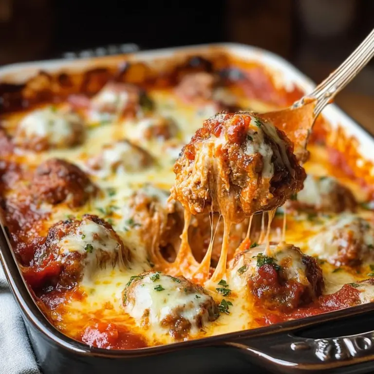 Keto Meatball Casserole