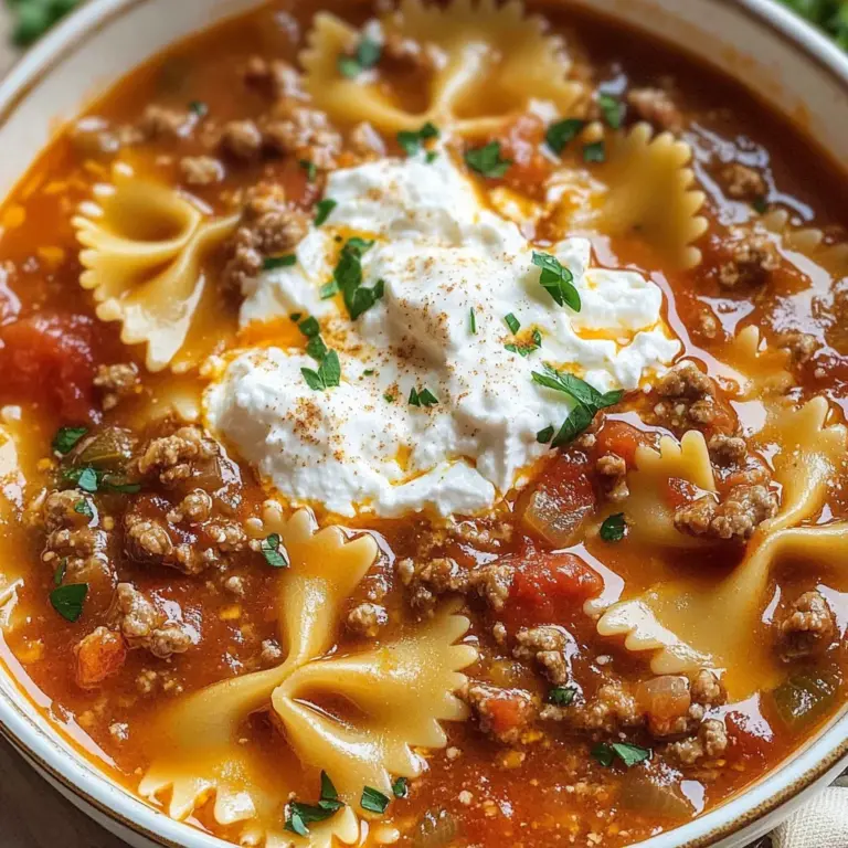 Lasagna Soup