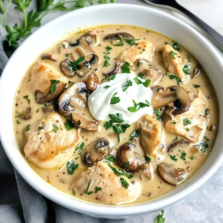 (Low-Carb) Chicken Mushroom Soup recipe
