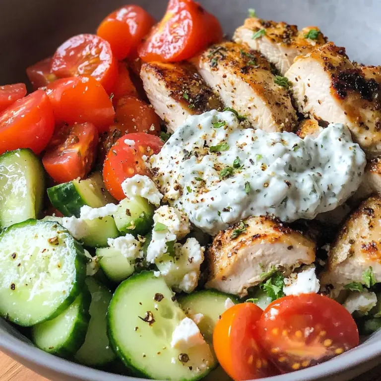 Low Carb Greek Chicken Bowls