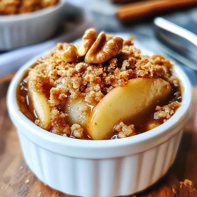 Mini Apple Walnut Crumble