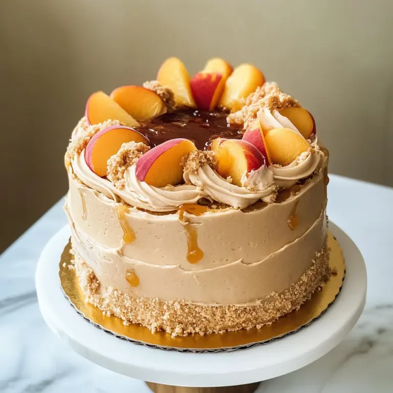 Mini Peach Pie Cake