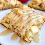 Moist Apple Scones with Maple Glaze