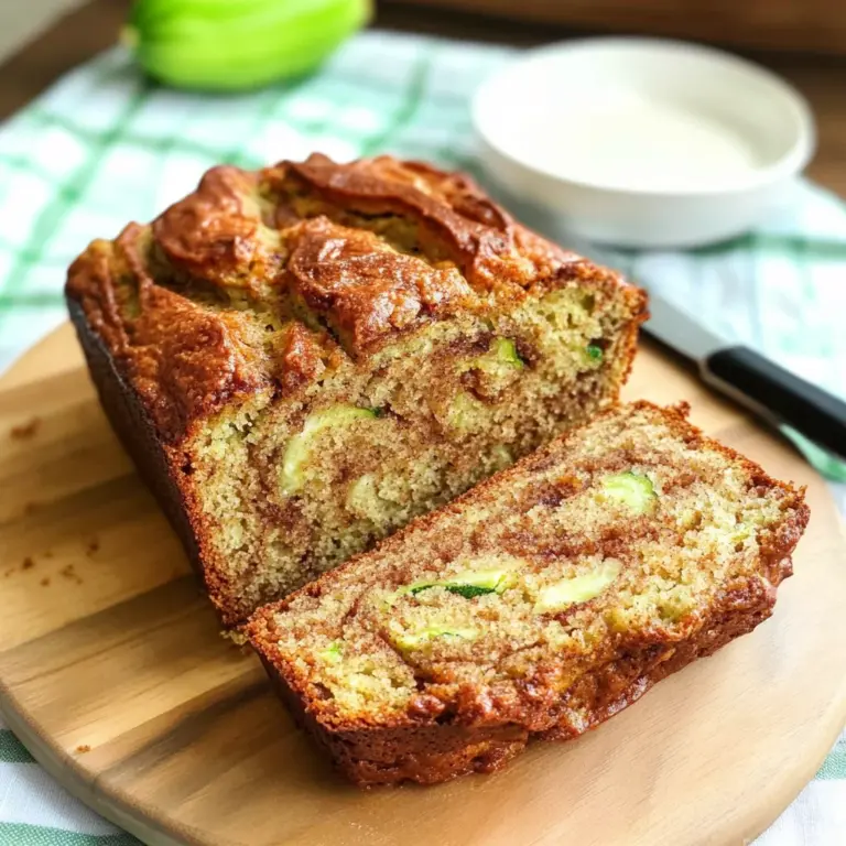 Moist and Delicious Cinnamon Swirl Zucchini Bread