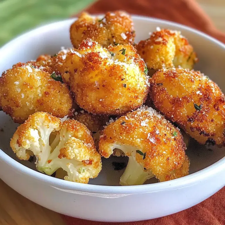Parmesan Cauliflower Bites - Just 5 Ingredients