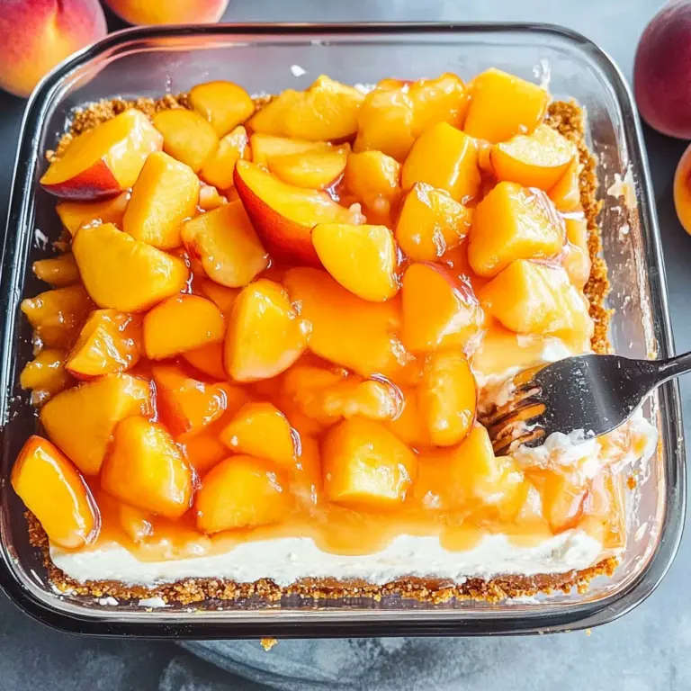 Peach Pretzel Salad