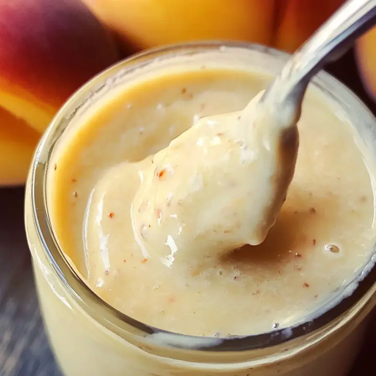 Peach Vinaigrette - Creamy Peach Salad Dressing