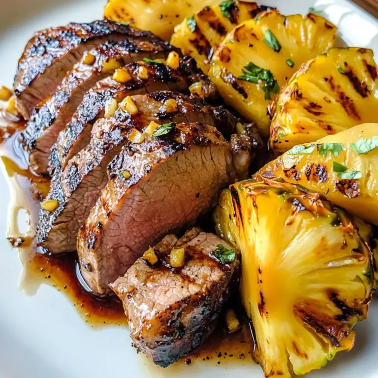 Pineapple beef Tenderloin