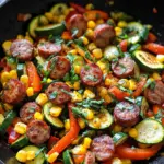 Sausage and Veggies Skillet - 30 Minute, One-Pan Meal