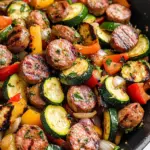 Skillet Sausage and Zucchini