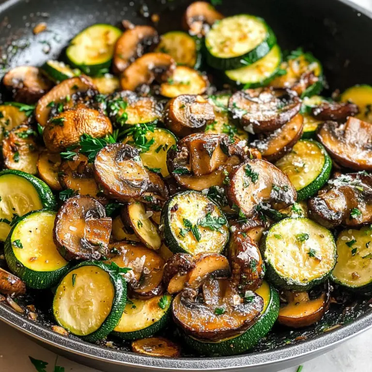 Skillet Zucchini and Mushrooms