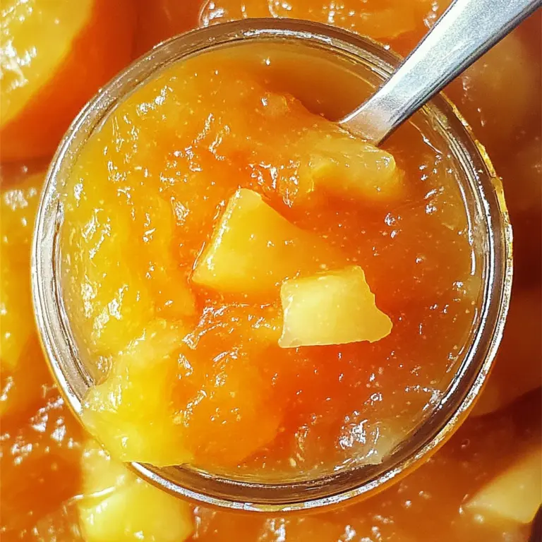 Small Batch Vanilla Peach Jam