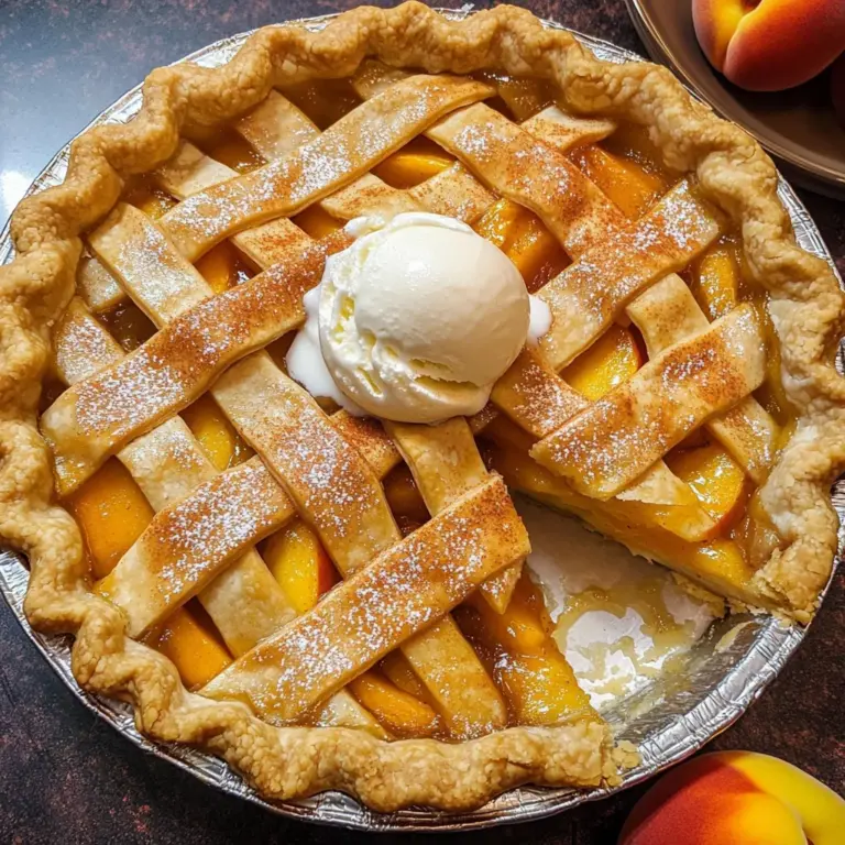 The Best Peach Pie