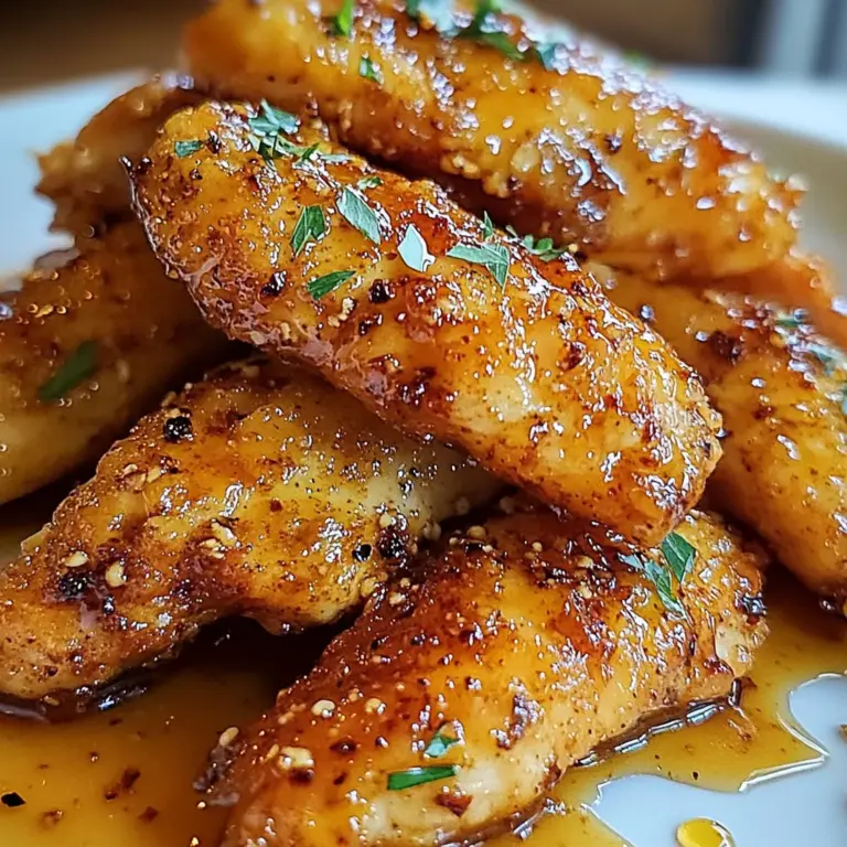 Air Fryer Honey Butter Garlic Chicken Tenders Recipe