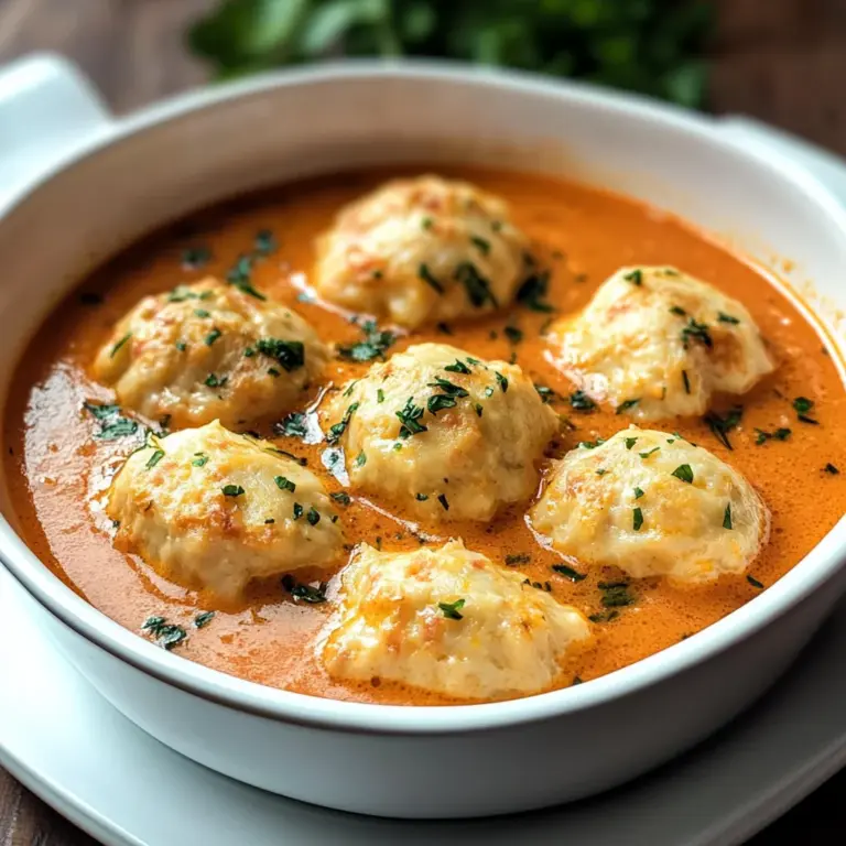 Best Tomato Soup with Cheddar Bay Dumplings