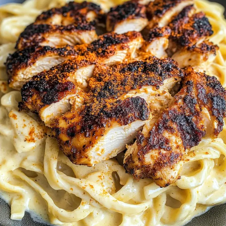 Blackened Cajun Chicken Alfredo